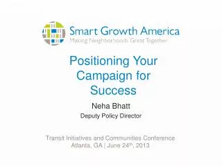 Positioning Your Campaign for Success