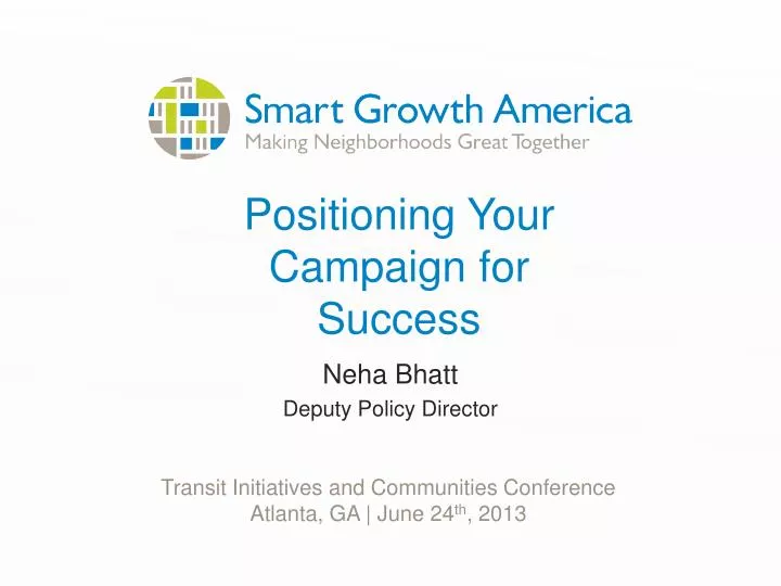 positioning your campaign for success