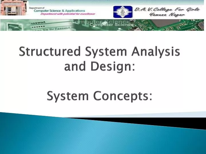 structured system analysis and design system concepts