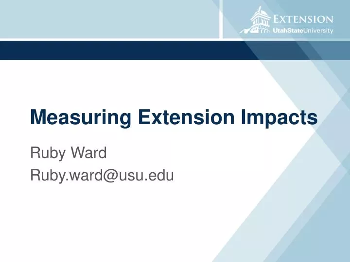 measuring extension impacts