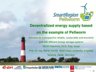 Decentralized energy supply based on the example of Pellworm