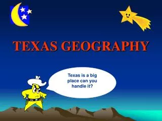 TEXAS GEOGRAPHY