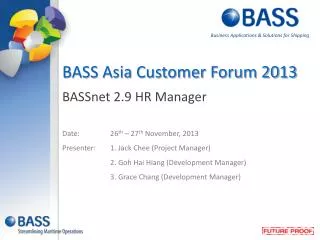BASSnet 2.9 HR Manager
