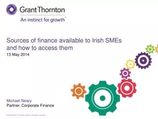 Sources of finance available to Irish SMEs and how to access them