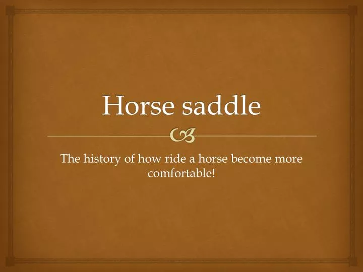 horse saddle