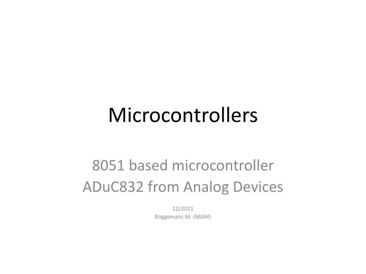 microcontrollers