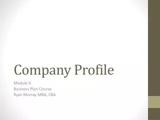 company profile