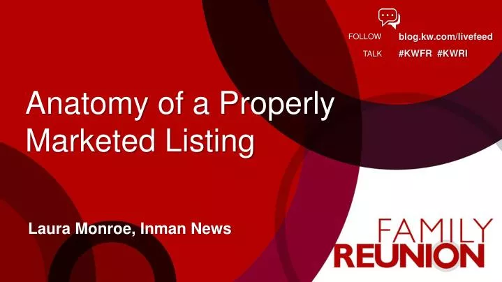 anatomy of a properly marketed listing