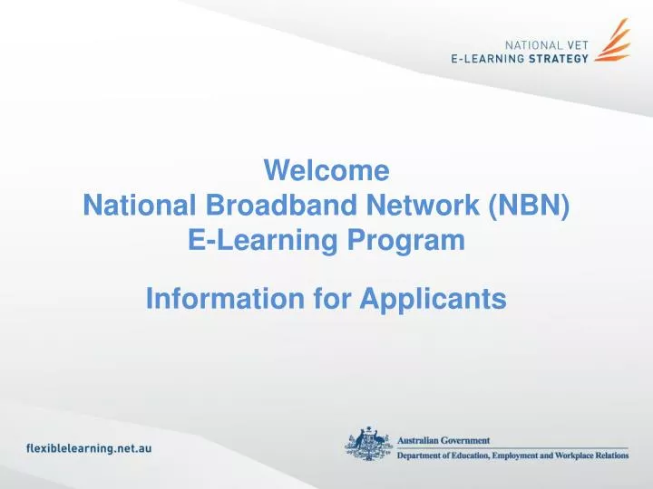 welcome national broadband network nbn e learning program