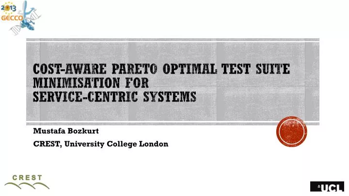 cost aware pareto optimal test suite minimisation for service centric systems