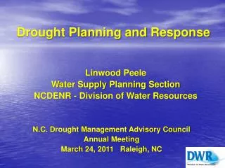 Drought Planning and Response