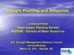 Drought Planning and Response