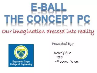 E-BALL The concept pc
