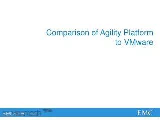 Comparison of Agility Platform to VMware