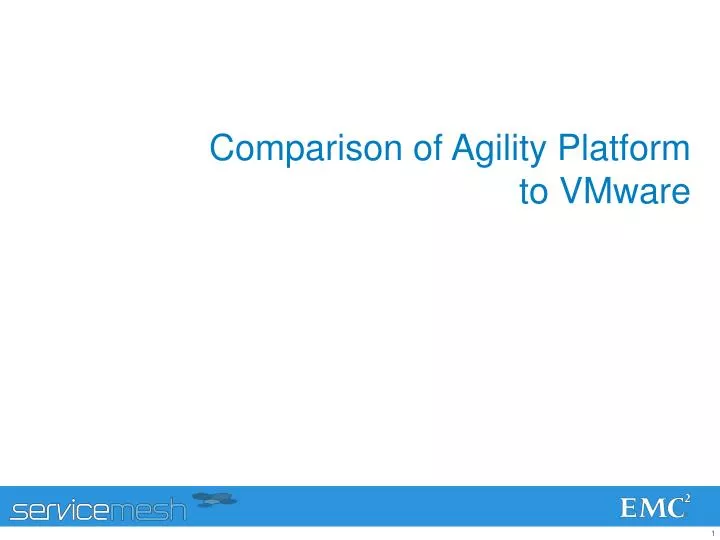 comparison of agility platform to vmware