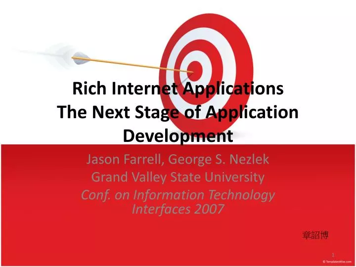 rich internet applications the next stage of application development