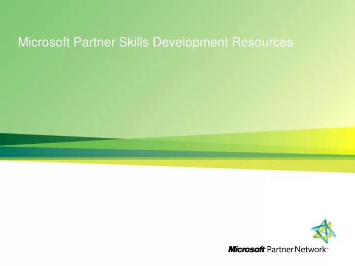 microsoft partner skills development resources