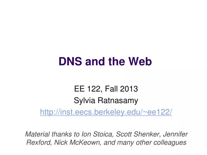 dns and the web