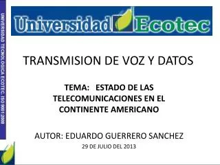 transmision de voz y datos