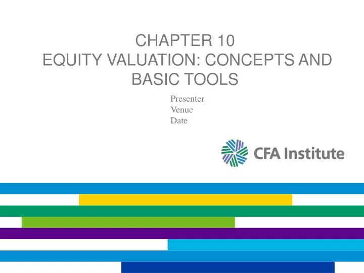 chapter 10 equity valuation concepts and basic tools