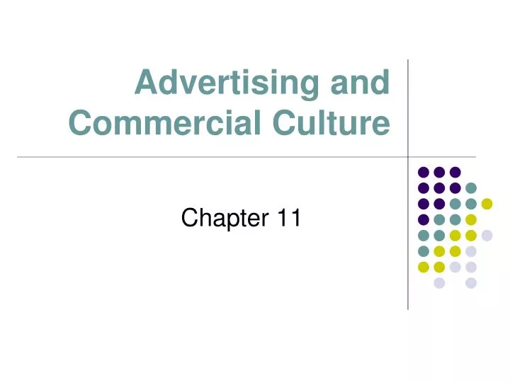 advertising and commercial culture