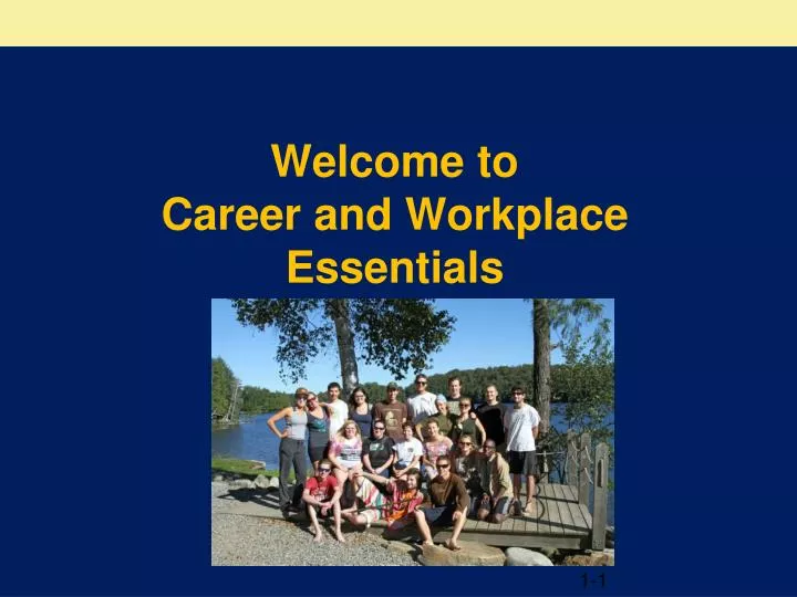 welcome to career and workplace essentials