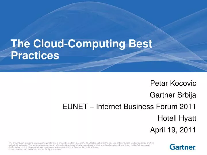 the cloud computing best practices