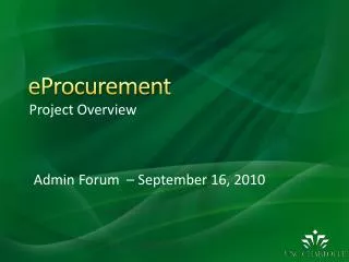 eProcurement