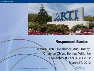 Respondent Burden