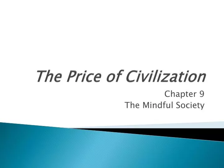 the price of civilization