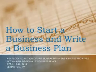 How to Start a Business and Write a Business Plan