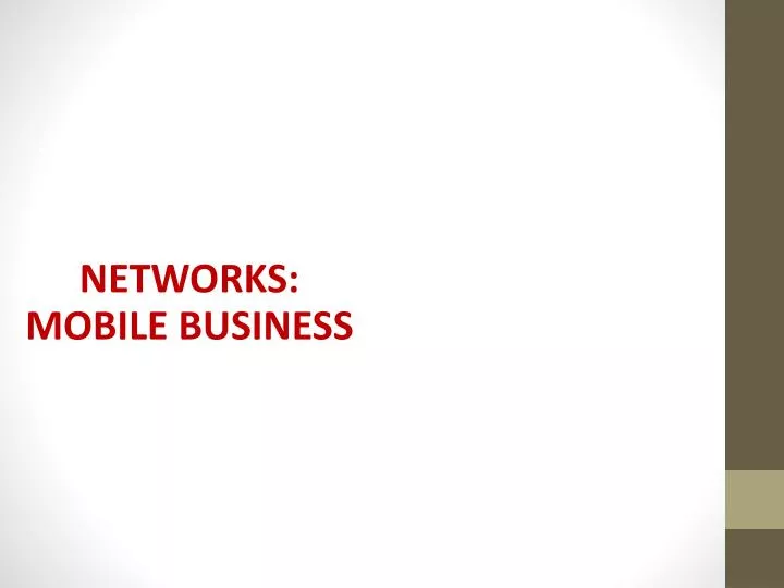 networks mobile business