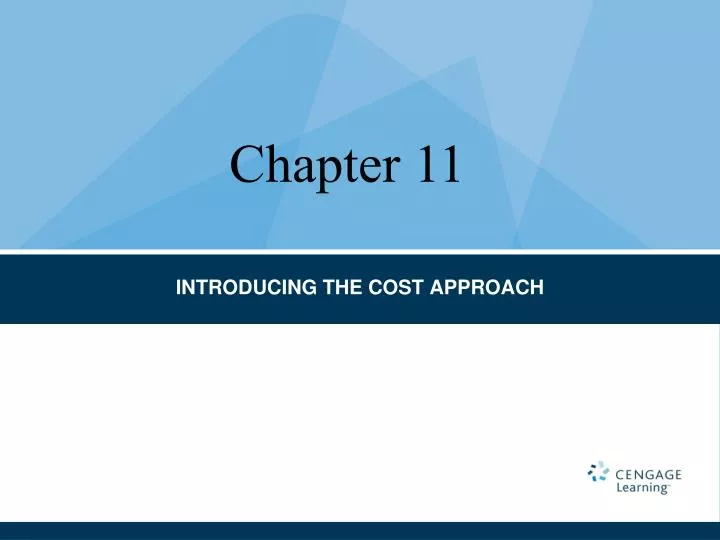 introducing the cost approach