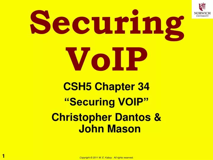 securing voip