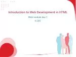 PPT - Introduction to Web & HTML PowerPoint Presentation, free download ...