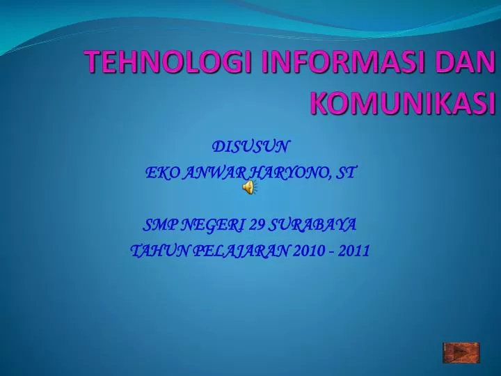 tehnologi informasi dan komunikasi