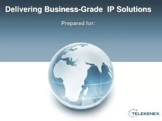 Delivering Business-Grade IP Solutions Prepared for: