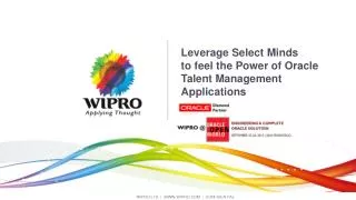 Leverage Select Minds to feel the Power of Oracle Talent Management Applications