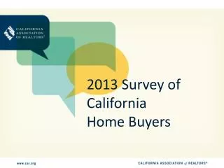 2013 Survey of California Home Buyers