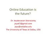 Online Education is the future? - slide 1