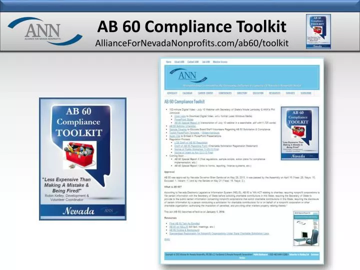 ab 60 compliance toolkit alliancefornevadanonprofits com ab60 toolkit