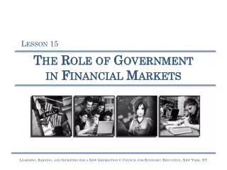 The Role of Government in Financial Markets