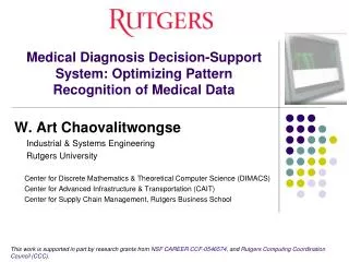 Medical Diagnosis Decision-Support System: Optimizing Pattern Recognition of Medical Data