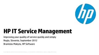 HP IT Service Management