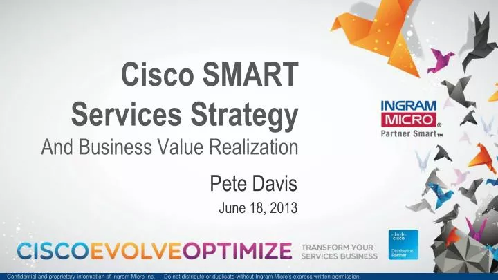 cisco smart services strategy and business value realization