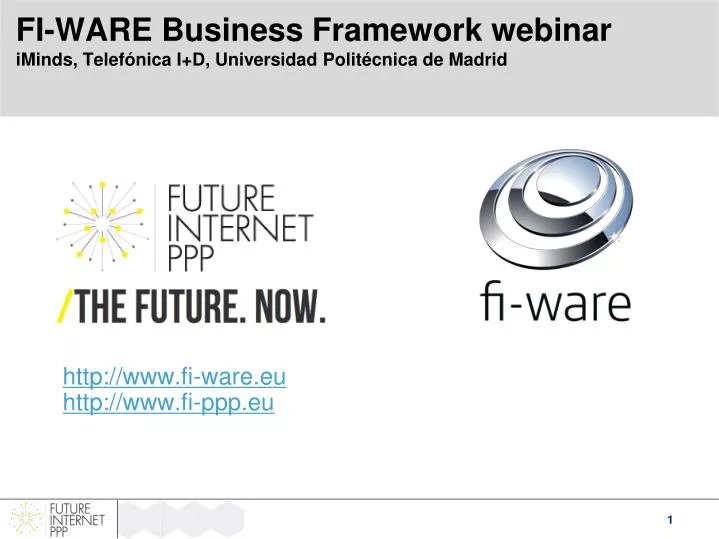 fi ware business framework webinar iminds telef nica i d universidad polit cnica de madrid