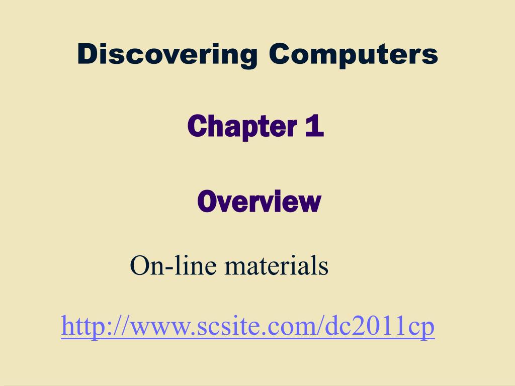 PPT - Chapter 1 Overview PowerPoint Presentation, free download - ID ...