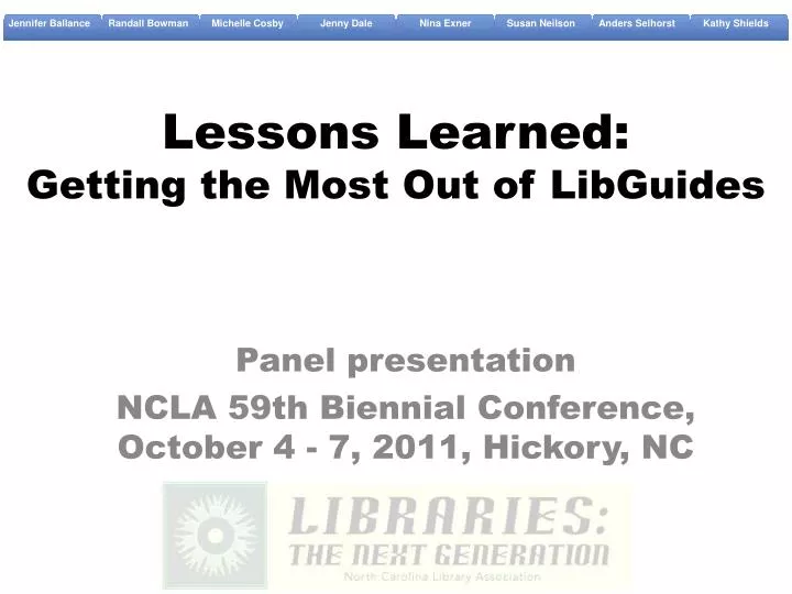 lessons learned getting the most out of libguides
