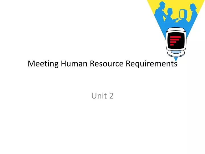 meeting human resource requirements