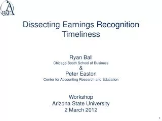 Dissecting Earnings Recognition Timeliness